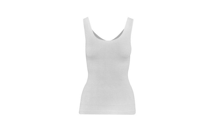Yummie womens Seamless Reversible Tank Shapewear Top, White, 2X-3X US - Image 3